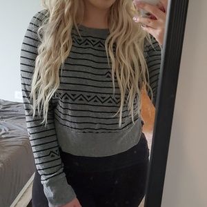 Urban Outfitters gray and black sweater Medium